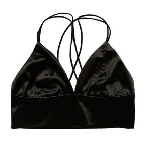 Dance & Marvel Satin Camisole Bralette Crop Top